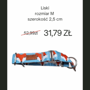 OBROŻA PÓŁZACISK LISKI M 2,5 CM