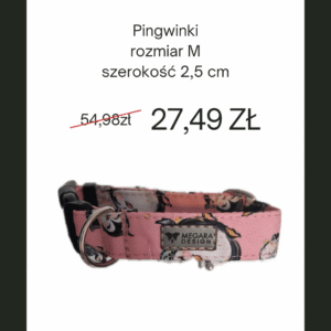 OBROŻA ZATRZASKOWA PINGWINY M 2,5 CM