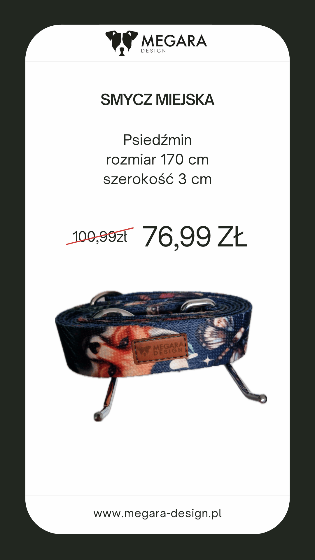 SMYCZ MIEJSKA PSIEDZMIN 170 3 CM